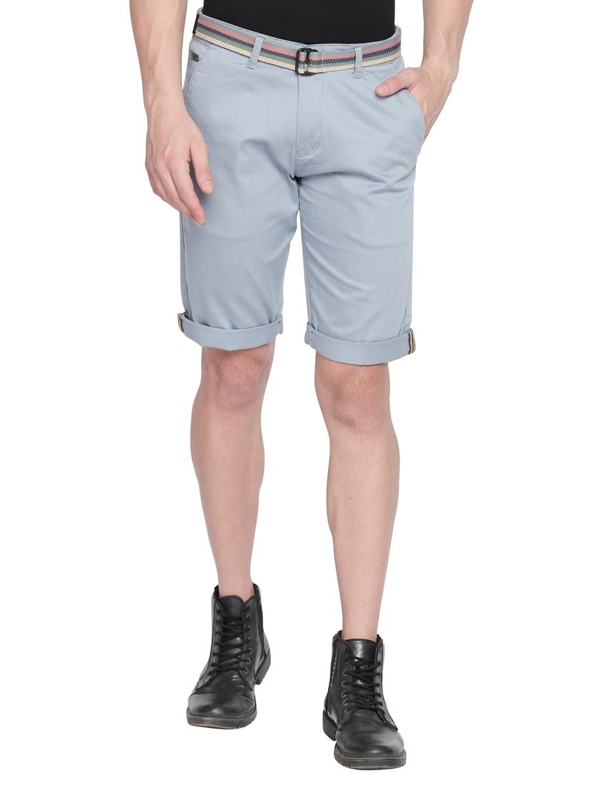 light blue solid bermuda short - 17204645 - Zoom Image - 1