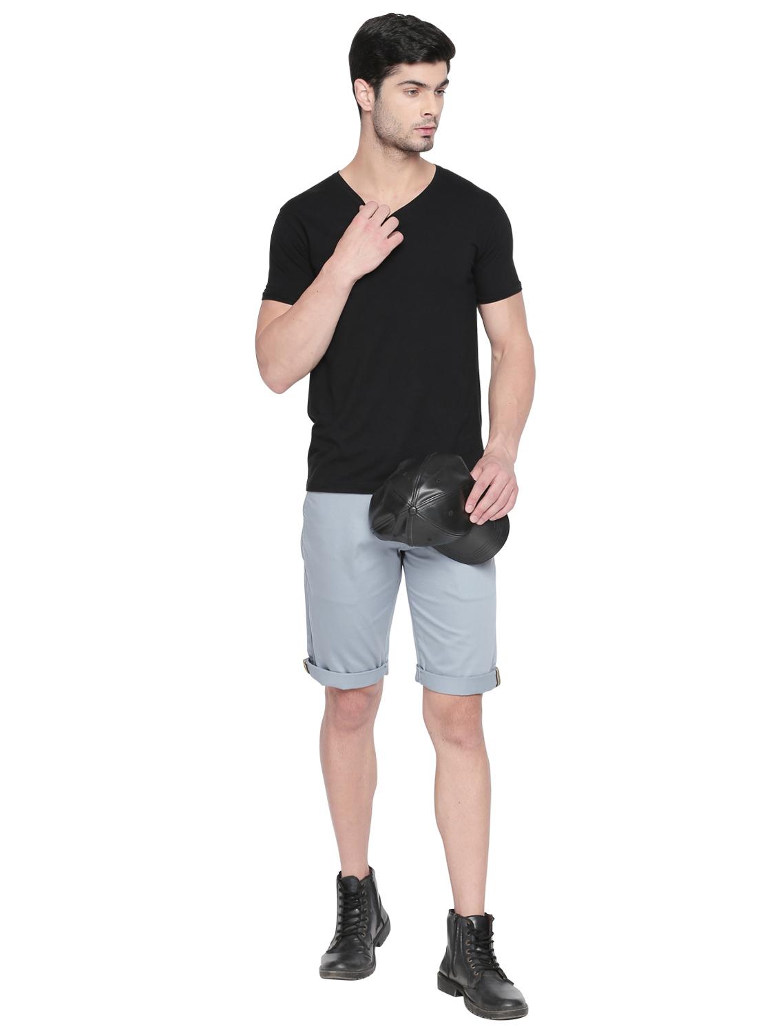 light blue solid bermuda short - 17204645 - Zoom Image - 4