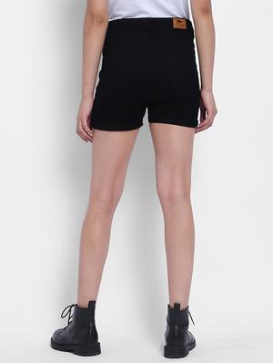 mid rise denim shorts - 17205257 - Standard Image - 3