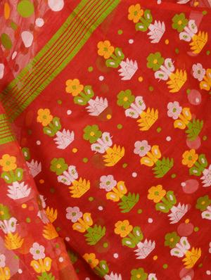 self design jamdani saree - 17205295 - Standard Image - 2