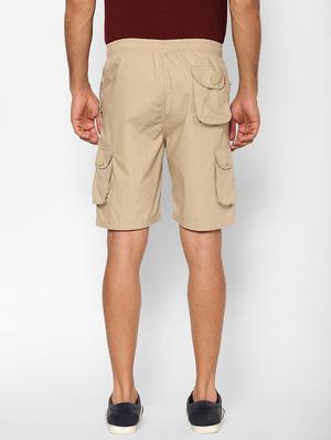 beige solid short - 17205308 - Standard Image - 3