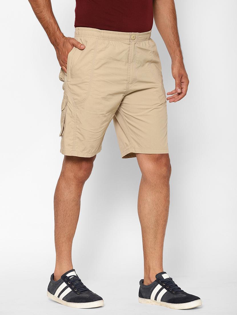 beige solid short - 17205308 - Zoom Image - 2