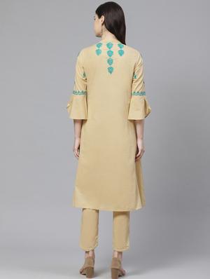 chikankari kurta pant set - 17205647 - Standard Image - 3
