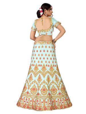 embroidered panelled lehenga - 17205962 - Standard Image - 2