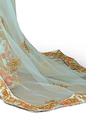 embroidered panelled lehenga - 17205962 - Standard Image - 4