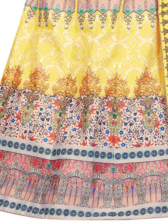 printed panelled lehenga - 17206003 - Zoom Image - 3
