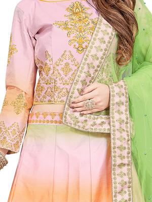 printed a-line lehenga - 17206004 - Standard Image - 2