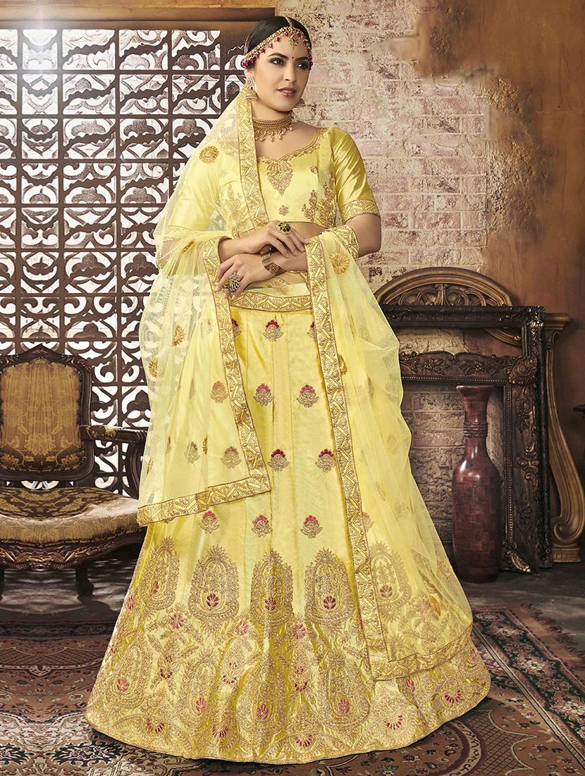 self design paneled lehenga - 17206018 - Zoom Image - 1