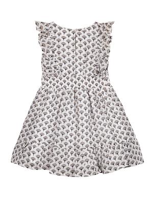 white georgette frock - 17206307 - Standard Image - 2