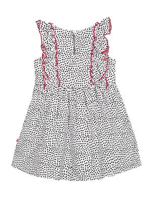 white polyester frock - 17206313 - Standard Image - 2