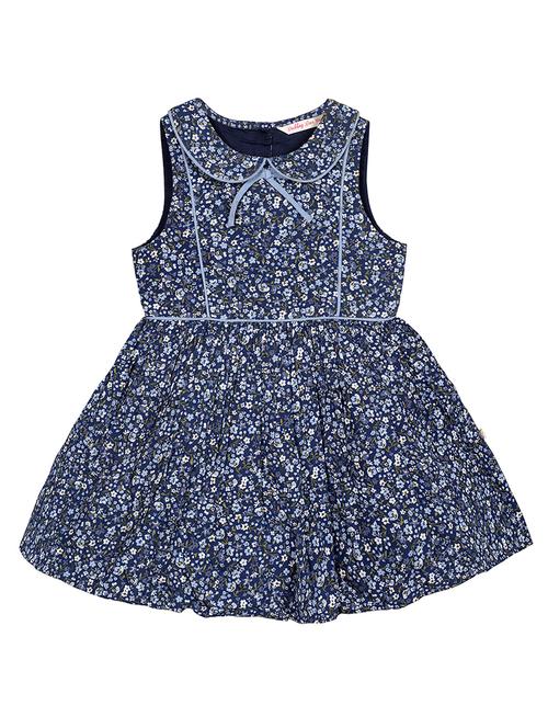 blue rayon frock - 17206314 - Standard Image - 1