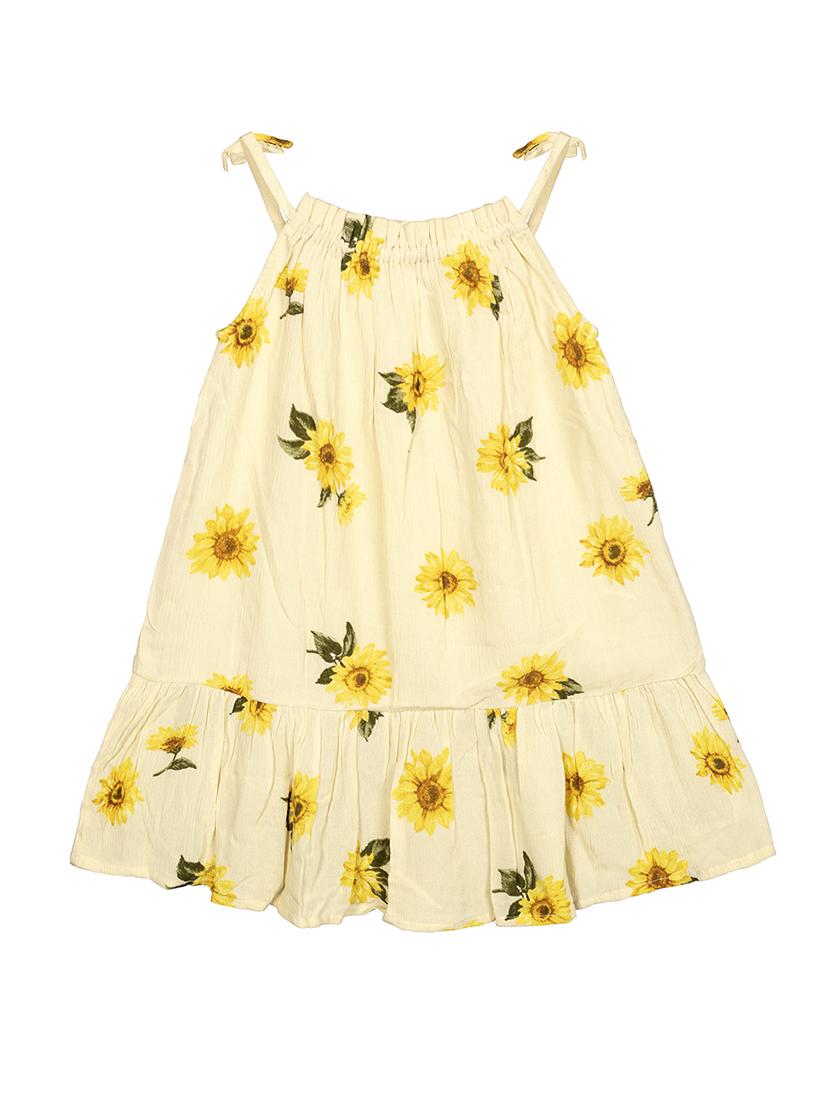 yellow rayon frock - 17206317 - Zoom Image - 2