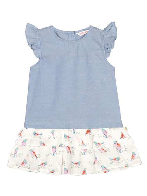 blue cotton frock - 17206318 - Standard Image - 1