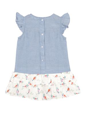 blue cotton frock - 17206318 - Standard Image - 2