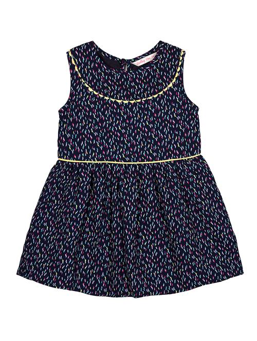 blue polyester frock - 17206323 - Standard Image - 1