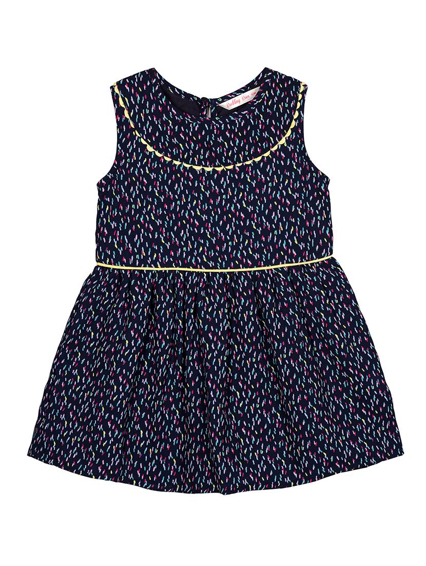 blue polyester frock - 17206323 - Zoom Image - 1