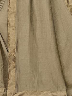 solid bordered saree with face mask with blouse - 17206445 - Standard Image - 5