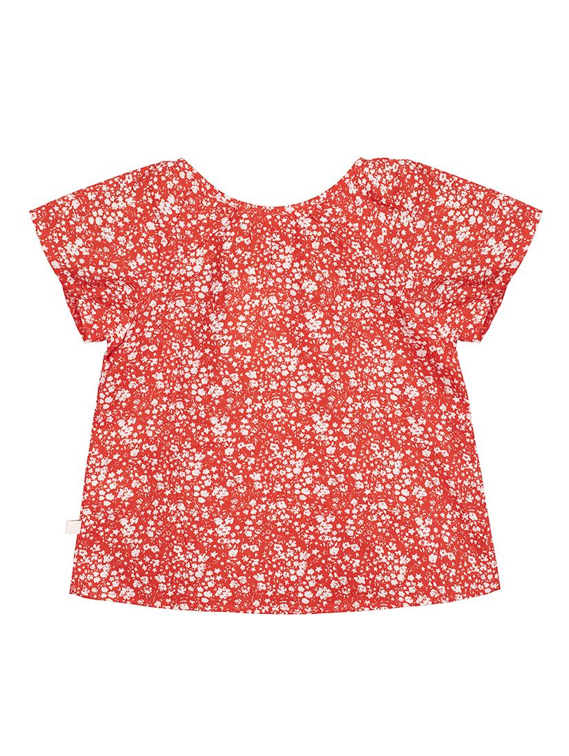 red cotton regular tops & tee - 17206468 - Zoom Image - 2