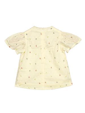 yellow cotton regular tops & tee - 17206476 - Standard Image - 2