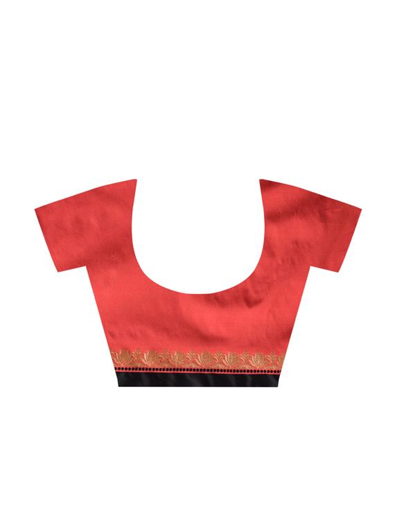 zari work woven saree with blouse - 17206524 - Zoom Image - 3