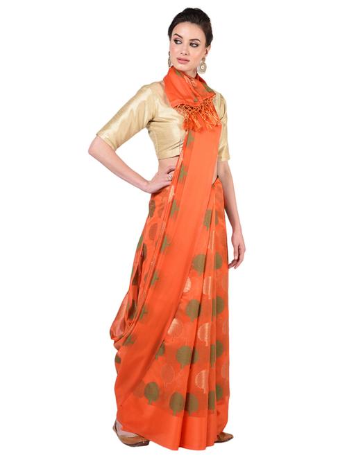 zari work woven saree - 17206551 - Standard Image - 1