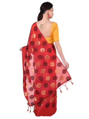 zari work woven saree - 17206552 - Standard Image - 2