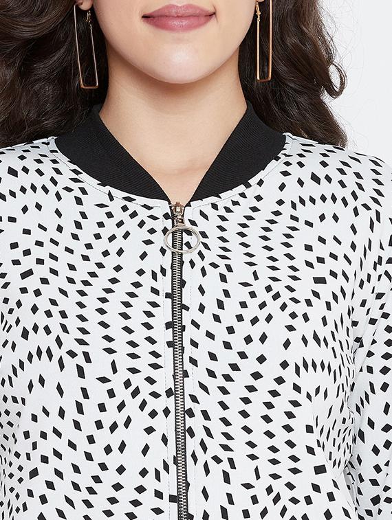 illusion print bomber jacket - 17206592 - Zoom Image - 5