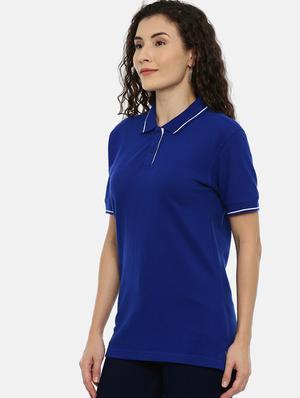 polo neck solid tee - 17206600 - Standard Image - 2