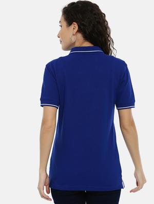 polo neck solid tee - 17206600 - Standard Image - 3
