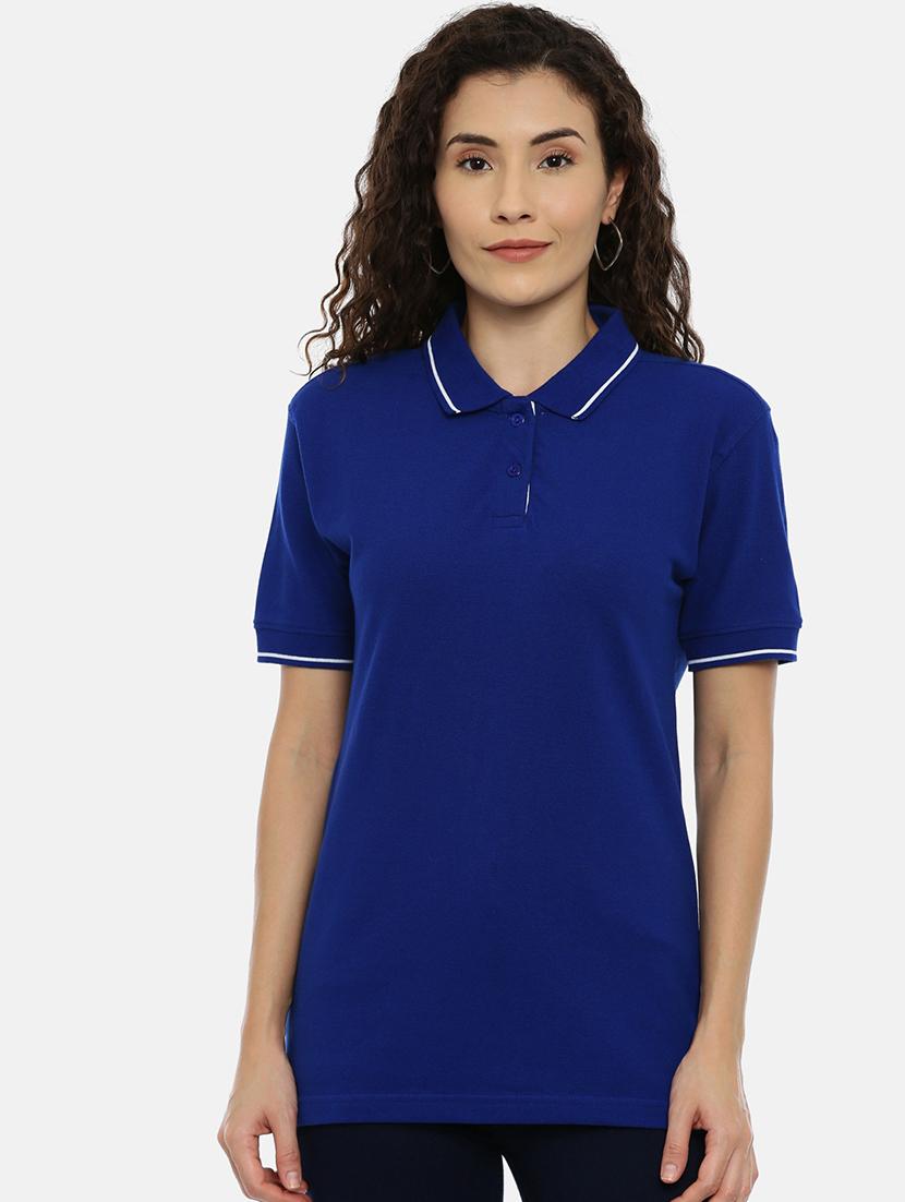 polo neck solid tee - 17206600 - Zoom Image - 1