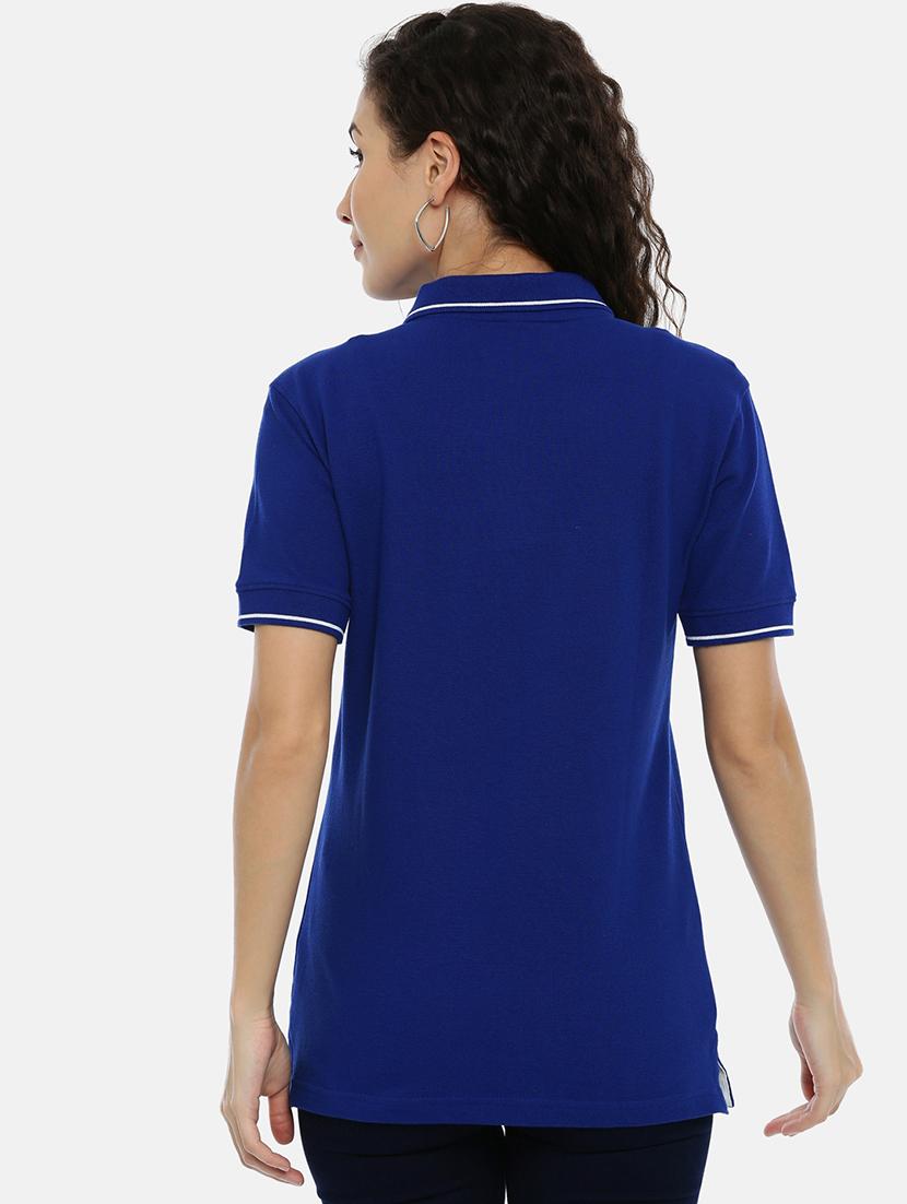 polo neck solid tee - 17206600 - Zoom Image - 3