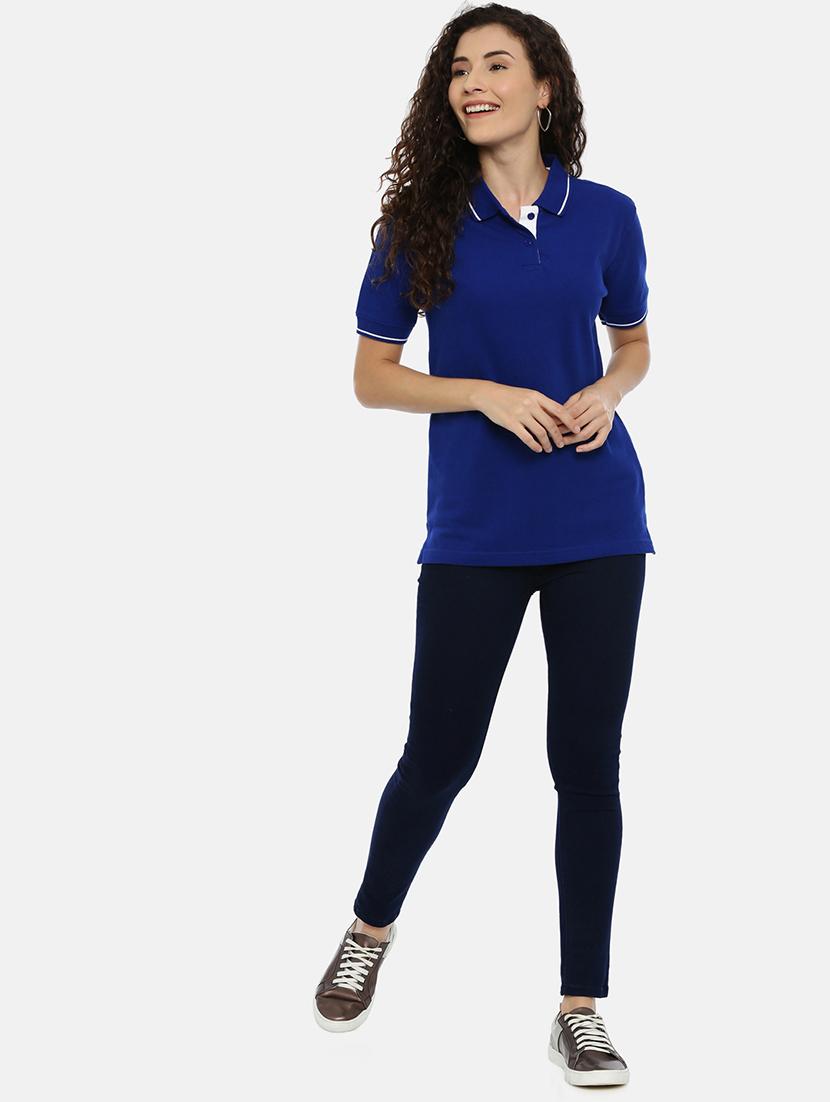 polo neck solid tee - 17206600 - Zoom Image - 4