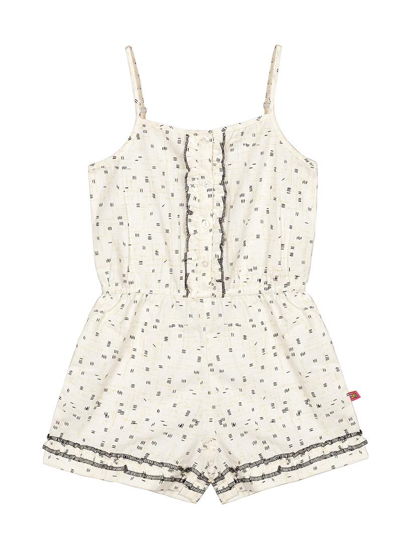 white cotton playsuits twin sets & jump suit - 17206806 - Zoom Image - 1