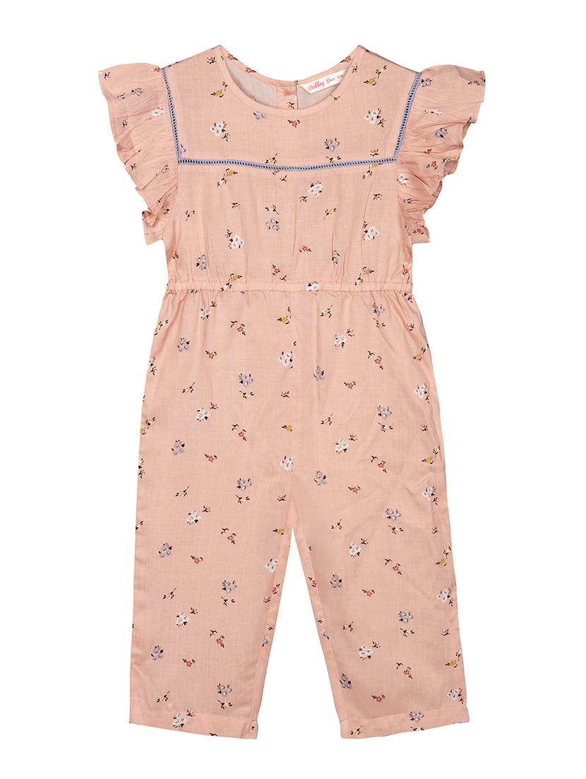 pink viscose full length jumpsuit twin sets & jump suit - 17206816 - Zoom Image - 1