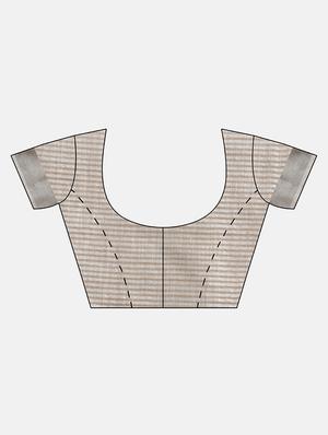 embroidered woven saree with blouse - 17207321 - Standard Image - 4