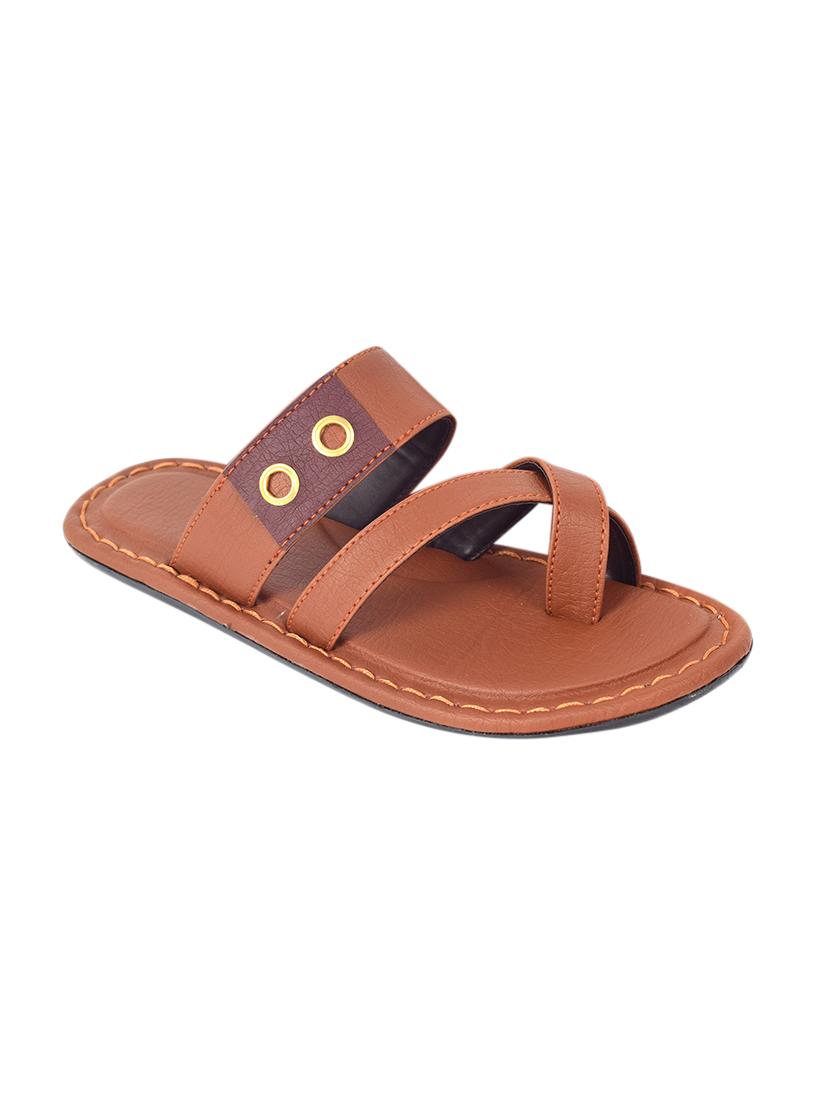 tan toe separator slippers - 17207405 - Zoom Image - 1