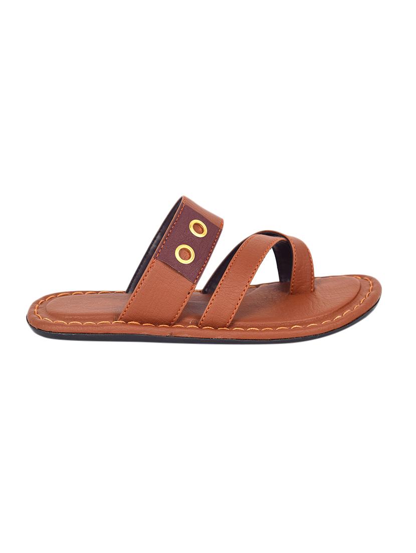 tan toe separator slippers - 17207405 - Zoom Image - 2