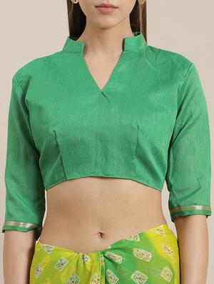 bandhani printed saree with blouse - 17207679 - Standard Image - 3
