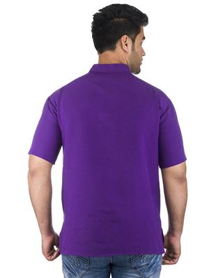 purple solid khadi cotton short kurta - 17207760 - Standard Image - 3