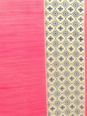 solid printed saree with blouse - 17207810 - Standard Image - 4