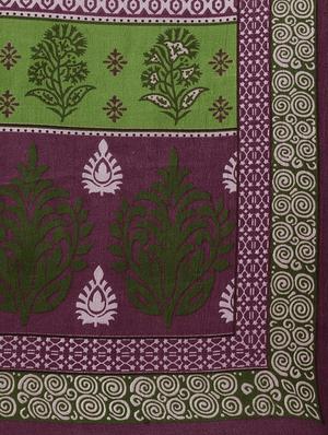 floral printed saree with blouse - 17207817 - Standard Image - 4