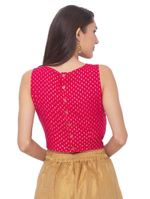 magenta printed blouse - 17208547 - Standard Image - 3