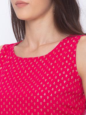 magenta printed blouse - 17208547 - Standard Image - 5