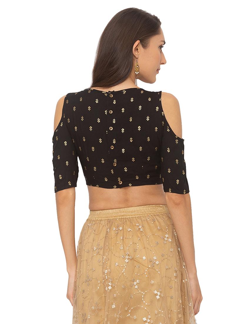 cold shoulder printed blouse - 17208548 - Zoom Image - 3