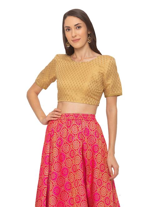 self design printed blouse - 17208550 - Standard Image - 1
