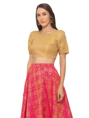 self design printed blouse - 17208550 - Standard Image - 2