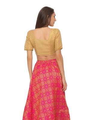 self design printed blouse - 17208550 - Standard Image - 3