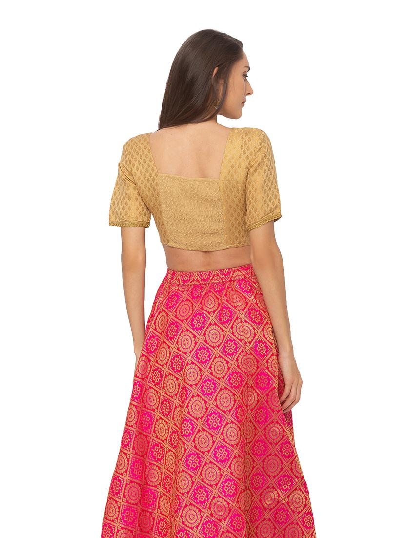 self design printed blouse - 17208550 - Zoom Image - 3