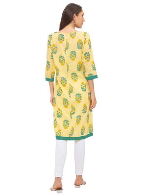 floral straight kurta - 17208604 - Standard Image - 3