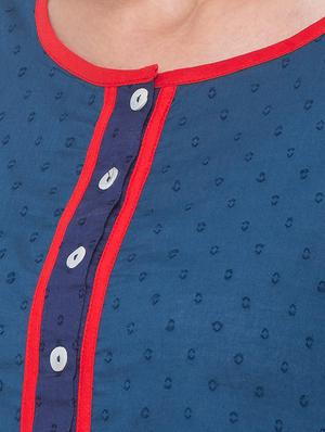 solid a-line kurta - 17208614 - Standard Image - 4